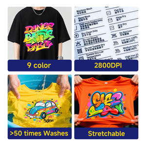 Stampante DTF I3200 per T-shirt con Riscaldatore per Termotrasferimento Personalizzato, Macchina da Stampa con Scuotitore di Polvere su Film PET <span class=keywords><strong>CMYK</strong></span>+Bianco 60 cm DTF DTG - Product Image 2