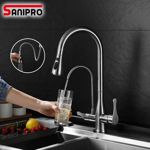 <span class=keywords><strong>Grifo</strong></span> Mezclador de Cocina SANIPRO de Alta Gama, <span class=keywords><strong>Tres</strong></span> Vías, 3 en 1, con <span class=keywords><strong>Grifo</strong></span> Extraíble, Filtro de Agua Potable y <span class=keywords><strong>Grifo</strong></span> de Purificación de Agua - Product Image 1