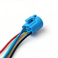 Connecteur Prise Interrupteurs à Bouton Poussoir Métalliques 19mm 1NO1NC Laiton 24V 3A Tête de Terminal à Broches pour Contrôle Industriel HAOBO