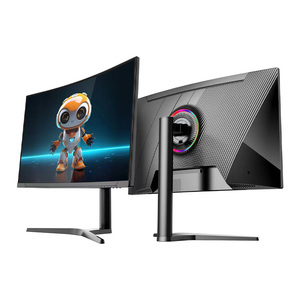 27 Inch Curved Gaming Monitor 2K QHD LCD Screen Frameless Borderless Black Desk Display - Product Image 1