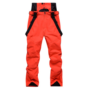 Unisex invierno Cálido impermeable esquí general transpirable Snowboard pantalones a prueba de viento de talla grande deportes al aire libre Baberos calentados - Product Image 3