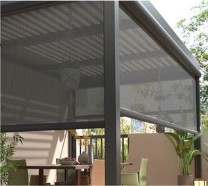 Vendita calda di alta qualità tapparelle a cerniera per schermo esterno padiglione Patio vestibolo Hotel balcone-elettrico incorporato - Product Image 3