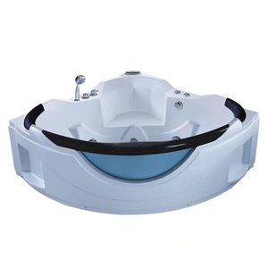 Baignoire d'angle en acrylique de style européen, sur mesure, avec jets de massage, bain à remous, jacuzzi pour salle de bain, à vendre - Product Image 4