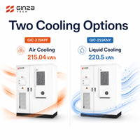Kabinet Pendingin Cair GIC-215KNY 220.5kWh dengan BMS dan Proteksi Kebakaran untuk Penggunaan Pabrik Sistem Penyimpanan Baterai Surya Komersial