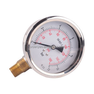 2024 गर्म बिक्री 63 मिमी उच्च हाइड्रोलिक मैनोमीटर 0-10000psi 0-700bar सटीक 1.6 ग्लाइसिन दबाव गेज npt 14 - Product Image 5