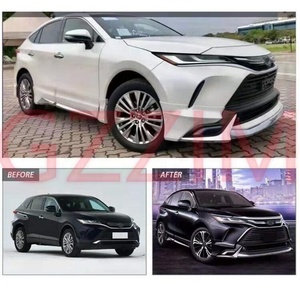Kit carrosserie pour Toyota Harrier 2022 M, pare-chocs avant et arrière, jupe latérale, simple pont, noir - Product Image 2