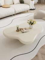 Table basse Wabi Sabi au design nuage irrégulier nordique, mobilier de maison moderne et simple de designer