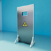 Écran de protection radiologique mobile en plomb avec roulettes pour le service de radiologie