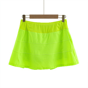 <span class=keywords><strong>Jupe</strong></span> de sport Lulu pour femme en polyester et élasthanne, <span class=keywords><strong>jupe</strong></span> de tennis plissée à séchage rapide, doublure avec ceinture, <span class=keywords><strong>jupe</strong></span> de course à taille haute pour le fitness - Product Image 5