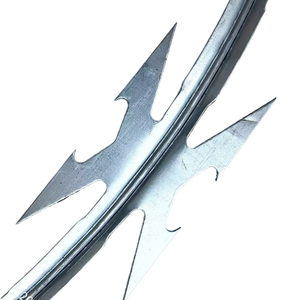 Alambre de Acero de Alta Seguridad con Cuchillas Afiladas de 450 mm y 600 mm de Diámetro, Alambre de Púas en Espiral para Protección de Muros Perimetrales - Product Image 2