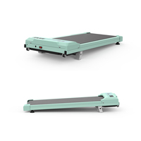 Tapis de course électrique compact et silencieux pour la maison, avec LED, inclinaison manuelle et télécommande, idéal pour l'exercice cardio sous le bureau