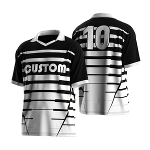 Maillot de football personnalisé, design vintage, col polo, maillots de football rétro personnalisés, tissu performant pour les équipes et les fans - Product Image 1