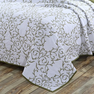 Handmade 100% cotton bedspread Quilt bộ mỹ phong cách ngủ Viện trợ Reversible hoa <span class=keywords><strong>Comforter</strong></span> lấy cảm hứng từ thiên nhiên - Product Image 2