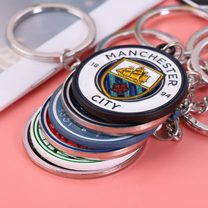 Vente directe d'usine, modèle chinois 3345, porte-clés en alliage de zinc coloré avec emblème d'équipe de football, pendentif commémoratif pour <span class=keywords><strong>club</strong></span> - Product Image 4