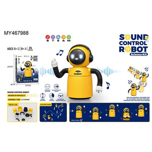 <span class=keywords><strong>Jouet</strong></span> éducatif STEAM pour enfants, <span class=keywords><strong>robot</strong></span> électronique, petit <span class=keywords><strong>robot</strong></span> en plastique à commande vocale pour garçons et filles, robotique - Product Image 2