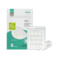 Patchs anti-acné personnalisés en hydrocolloïde à l'acide salicylique, transparents, invisibles, solubles, à micro-aiguilles, OEM, patchs anti-boutons à micro-aiguilles