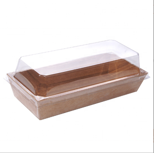 Brown Kraft <strong>Paper</strong> Ivory Board Roll-up <strong>Box</strong> for Tiramisu <strong>Cake</strong> Sushi Sandwich Custard Tart Burger Packing-Durable Eco-Friendly - Product Image 6