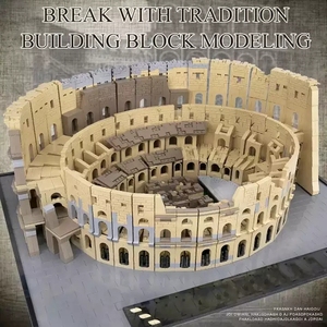 Mould <span class=keywords><strong>King</strong></span> 22002 Colisée de Rome, modèle de construction de l'arène de duel, blocs de construction DIY, architecture célèbre - Product Image 4