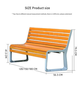 Muebles de exterior, Banco personalizado para exteriores, sillón de parque, Banco Popular moderno Dew - Product Image 2