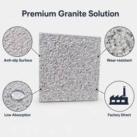 Panneaux de revêtement mural extérieur modernes en granit blanc naturel sablé, dalles grises durables pour façade extérieure, garantie 5 ans