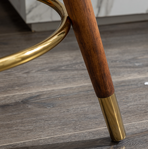 Modern Upholstered Counter Height Rocking <b>Bar</b> <b>Stool</b> with 360 Degree Swivel for Apartment Use - Product Image 4