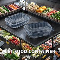 Emballage en blister transparent en PET, de qualité alimentaire, pour fruits, légumes, laitue, avec impression en relief