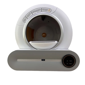 Caja de arena para gatos de autolimpieza automática controlada por aplicación inteligente, inodoro electrónico para mascotas con caja de arena de plástico, suministros para gatos - Product Image 1