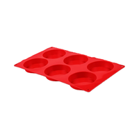 Moule en Silicone pour Gâteau Muffin Top Pan Sandwiches 3 Pouces Moule à Oeufs Muffins Anglais Whoopie Tartes Maïs Pain Oeufs Bouchées/Tartes