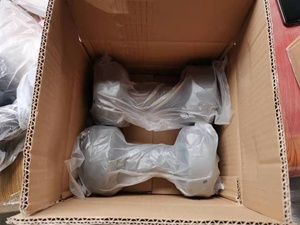 GRANDE PROMOTION Haltères en fonte vinyle 10 kg Gris/Noir Ensemble portable emballé dans deux cartons Garantie de qualité 1 an - Product Image 3