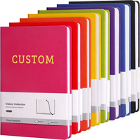 Carnet de notes A5 à couverture rigide en cuir PU, ligné, pour étudiants, cadeau avec logo personnalisé