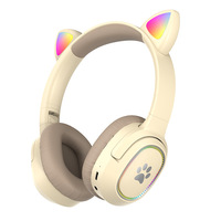 Casque audio pour enfants au design mignon de dessin animé, à réduction de bruit active, étanche IPX-4, conception supra-auriculaire pour l'apprentissage et le sport