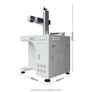 Fiber Laser Marking Machines On Aluminum Laser Fiber 3D 100W Fiber Laser Engraving Machine Credit Card And ID Card Printer