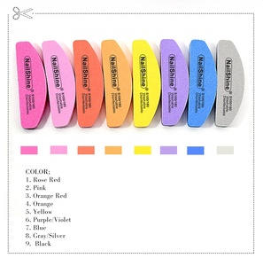 Lime à <span class=keywords><strong>ongles</strong></span> professionnelle écologique en forme de demi-lune, personnalisable avec logo imprimé, grain 100/180 - Product Image 3