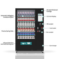 Distributeur Automatique Multi-Comptoir pour Boissons et Snacks à Usage Commercial avec Paiement par QR Code/Espèces/Pièces/Carte de Crédit