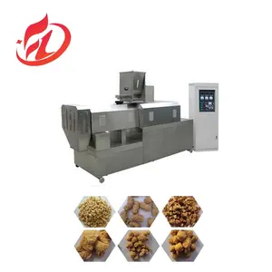 Hot sale soyabean chunks protein production extruder machine
