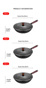 Chảo gang giá nhà máy rẻ, 30cm 32cm, chống dính, phủ đá cẩm thạch, dụng cụ nấu ăn, chảo gang tốt nhất - Product Image 3