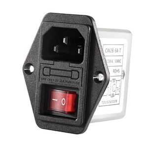 电源滤波器 220V/115-250VAC 抗干扰 CW2B 双保险丝座开关带灯 - Product Image 5