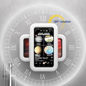 Soporte para teléfono móvil giratorio 360 Flexible montado en la pared de succión al vacío de plástico personalizado resistente al agua para baño bañera ducha - Product Image 6