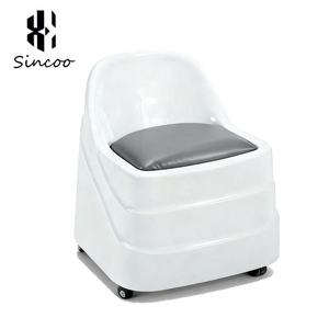 Manufacturer Beauty Salon Portable White Acrylic <b>Shell</b> Small Technician Stool Beauty Salon Nail Pedicure Technician Stools <b>Chair</b> - Product Image 6