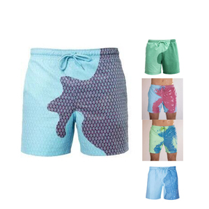 Costume da Bagno per Adulti Padre e Figlio, Pantaloncini da Surf Reattivi all'Acqua con Cambio Colore Magico - Product Image 1