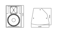 KP5215 Haut-parleur passif à 2 voies de 15 pouces à large bande, haut-parleur audio professionnel pour événements en direct et clubs