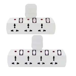 OSWELL UAE 3 4 Way Pin T shape Plug Adapter universal Multi adaptor