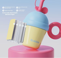 Gobelet en acier inoxydable de 20oz avec infuseur et aspirateur 316 Nouvelle bouteille d'eau portable Design mignon avec paille pour étudiants et enfants