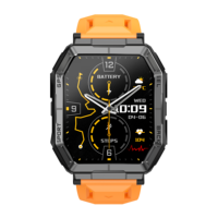 Montre connectée GPS K78 avec écran carré IPS de 1,95 pouces, batterie de 1000 mAh, moniteur de fréquence cardiaque et de sommeil, montre de sport pour hommes et femmes