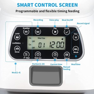 Wholesale Pet Suppliers Custom Product Timed Voice Recording Automatic Food Dispenser Wifi <strong>Button</strong> <strong>Feeder</strong> for Cat Dog - Product Image 4