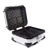 Coffre de moto universel Proguard 25L en alliage d'aluminium avec serrure de sécurité et étui supérieur étanche