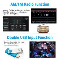 Hot 9 \ "10 pouces 2 + 32Gb 2 Din Android 12 lecteur stéréo de voiture GPS Navigation Carplay FM RDS BT aide inverse-autoradio