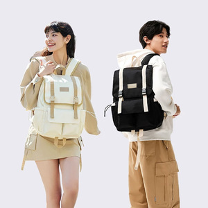 Student <b>Backpack</b> For Women Japan Style 15 Inches <b>Large</b> Capacity Softback With Curved Shoulder Straps And Interior Zipper Pocket - Product Image 2