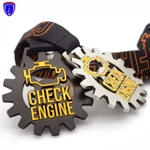 UEA roda gigi 3Dgear kualitas terbaik mesin balap mobil medali untuk penghargaan sekolah kotak medali badut untuk medali
