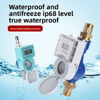 Compteur d'eau intelligent prépayé personnalisé en usine, carte RFID IC, usage résidentiel/industriel, débit de 0,05 M/h, DN15, 0,001-9999 M/h